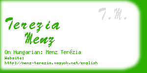 terezia menz business card